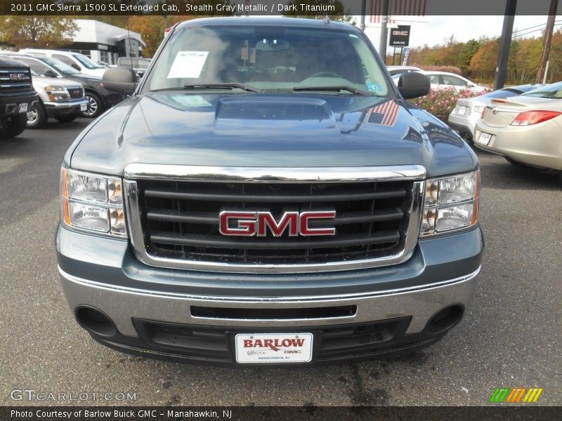 Stealth Gray Metallic / Dark Titanium 2011 GMC Sierra 1500 SL Extended Cab