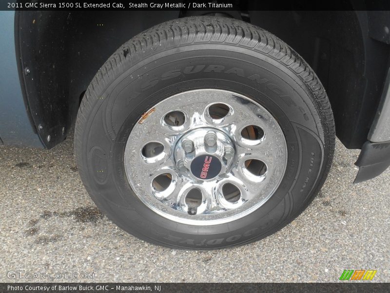 Stealth Gray Metallic / Dark Titanium 2011 GMC Sierra 1500 SL Extended Cab