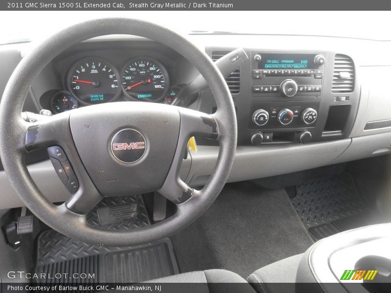 Stealth Gray Metallic / Dark Titanium 2011 GMC Sierra 1500 SL Extended Cab