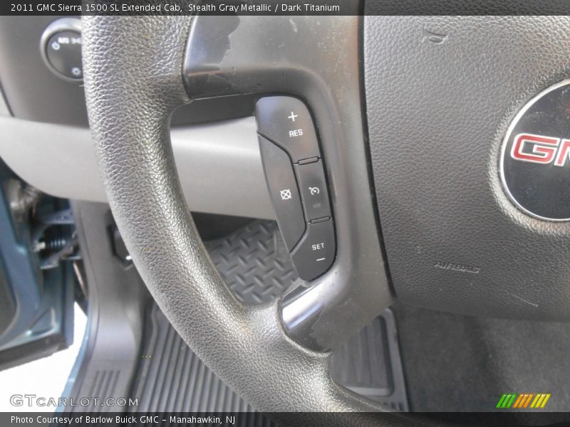 Stealth Gray Metallic / Dark Titanium 2011 GMC Sierra 1500 SL Extended Cab