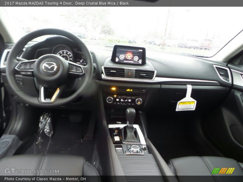 Deep Crystal Blue Mica / Black 2017 Mazda MAZDA3 Touring 4 Door