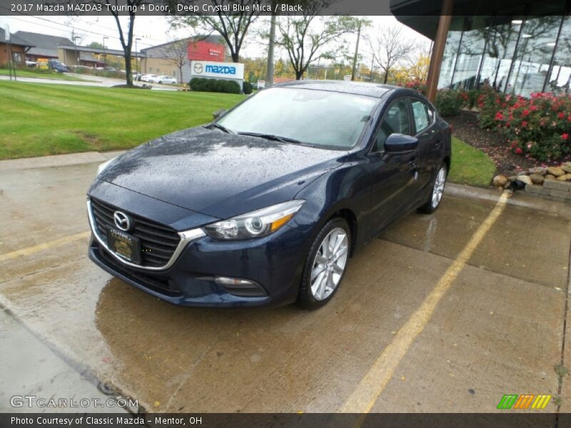 Deep Crystal Blue Mica / Black 2017 Mazda MAZDA3 Touring 4 Door