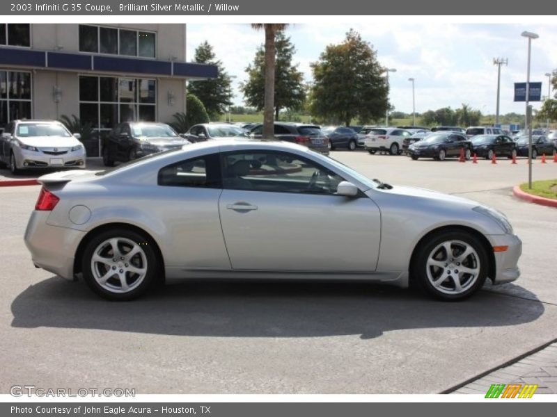 Brilliant Silver Metallic / Willow 2003 Infiniti G 35 Coupe