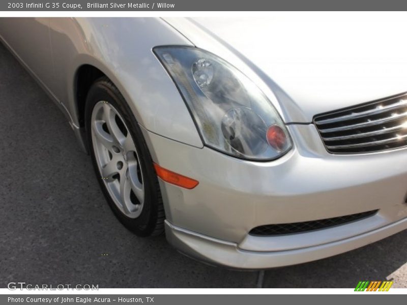 Brilliant Silver Metallic / Willow 2003 Infiniti G 35 Coupe