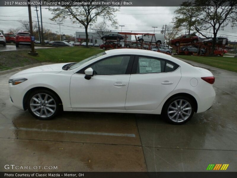 Snowflake White Pearl Mica / Black 2017 Mazda MAZDA3 Touring 4 Door