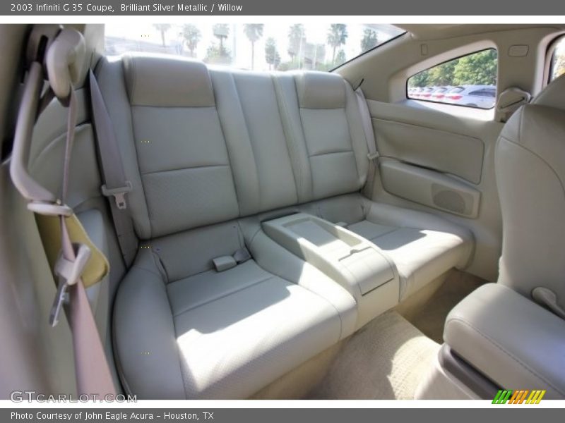 Brilliant Silver Metallic / Willow 2003 Infiniti G 35 Coupe