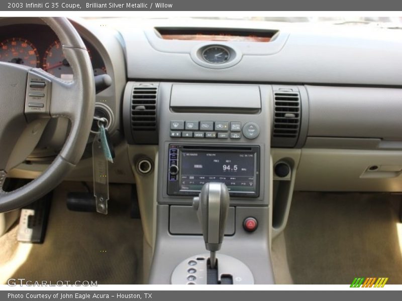 Brilliant Silver Metallic / Willow 2003 Infiniti G 35 Coupe