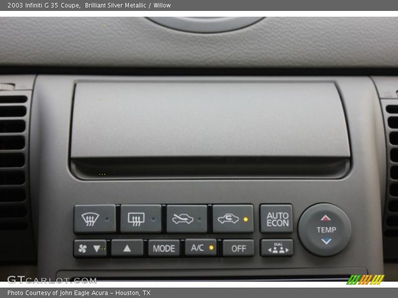 Brilliant Silver Metallic / Willow 2003 Infiniti G 35 Coupe