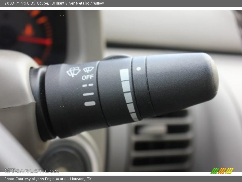 Brilliant Silver Metallic / Willow 2003 Infiniti G 35 Coupe