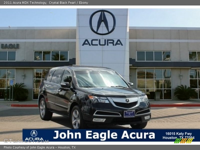 Crystal Black Pearl / Ebony 2011 Acura MDX Technology