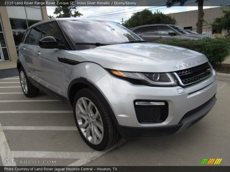 Indus Silver Metalllic / Ebony/Ebony 2016 Land Rover Range Rover Evoque SE