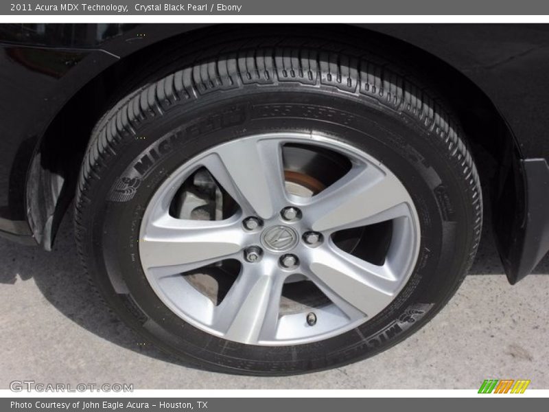 Crystal Black Pearl / Ebony 2011 Acura MDX Technology