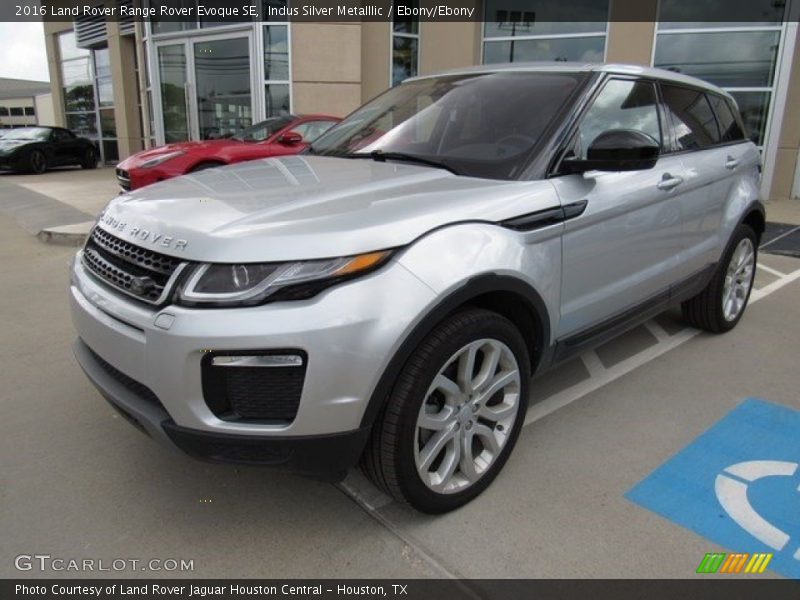 Indus Silver Metalllic / Ebony/Ebony 2016 Land Rover Range Rover Evoque SE