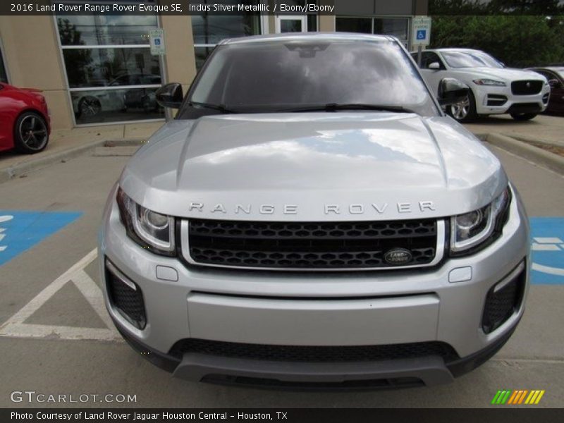 Indus Silver Metalllic / Ebony/Ebony 2016 Land Rover Range Rover Evoque SE