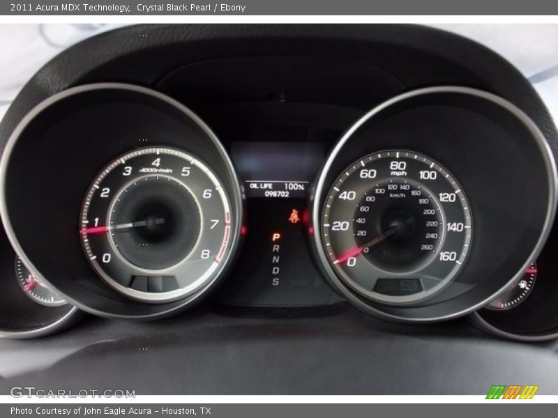 Crystal Black Pearl / Ebony 2011 Acura MDX Technology