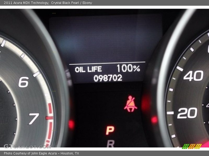 Crystal Black Pearl / Ebony 2011 Acura MDX Technology