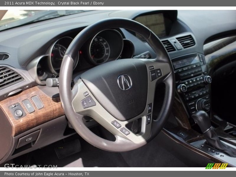 Crystal Black Pearl / Ebony 2011 Acura MDX Technology