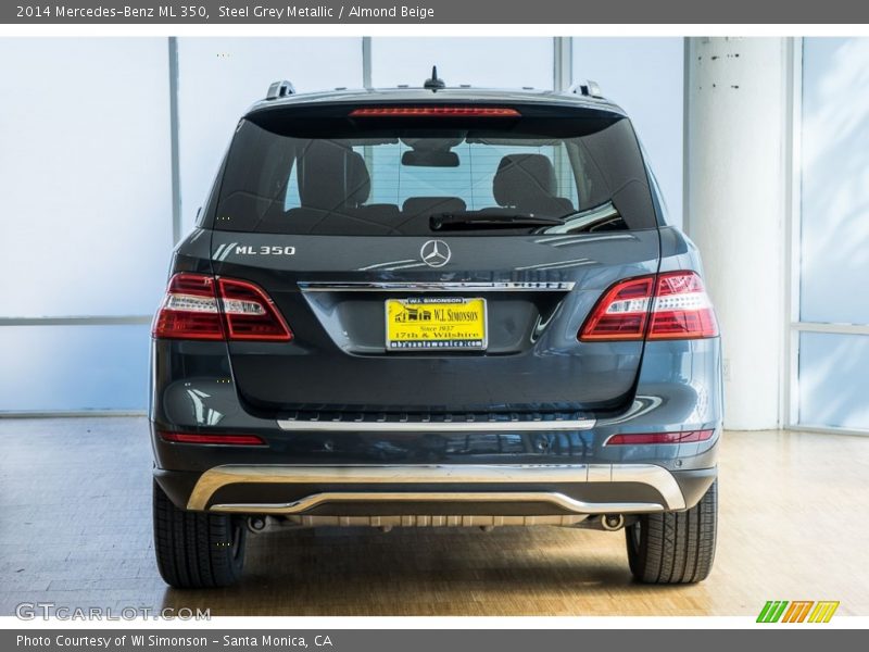 Steel Grey Metallic / Almond Beige 2014 Mercedes-Benz ML 350