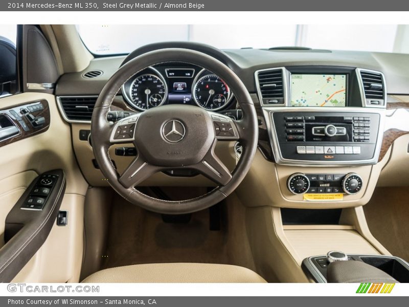 Steel Grey Metallic / Almond Beige 2014 Mercedes-Benz ML 350