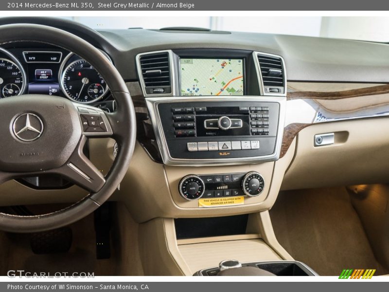 Steel Grey Metallic / Almond Beige 2014 Mercedes-Benz ML 350