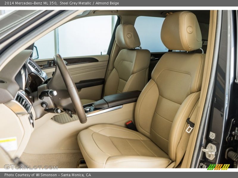 Steel Grey Metallic / Almond Beige 2014 Mercedes-Benz ML 350