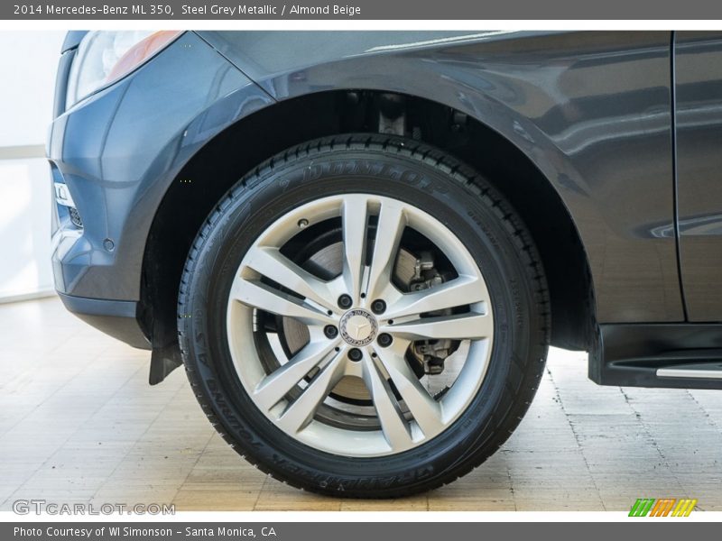 Steel Grey Metallic / Almond Beige 2014 Mercedes-Benz ML 350