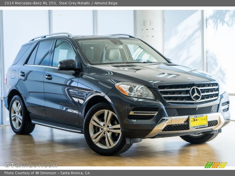 Steel Grey Metallic / Almond Beige 2014 Mercedes-Benz ML 350