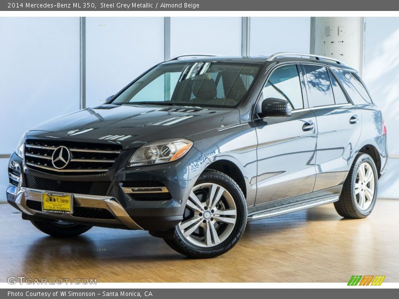 Steel Grey Metallic / Almond Beige 2014 Mercedes-Benz ML 350
