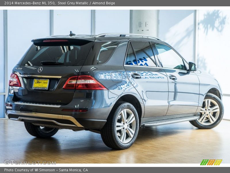 Steel Grey Metallic / Almond Beige 2014 Mercedes-Benz ML 350