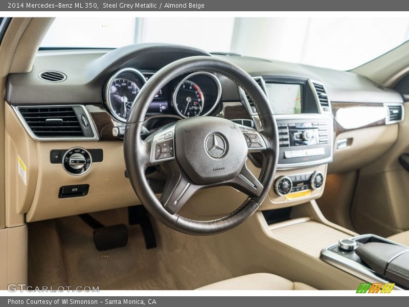 Steel Grey Metallic / Almond Beige 2014 Mercedes-Benz ML 350