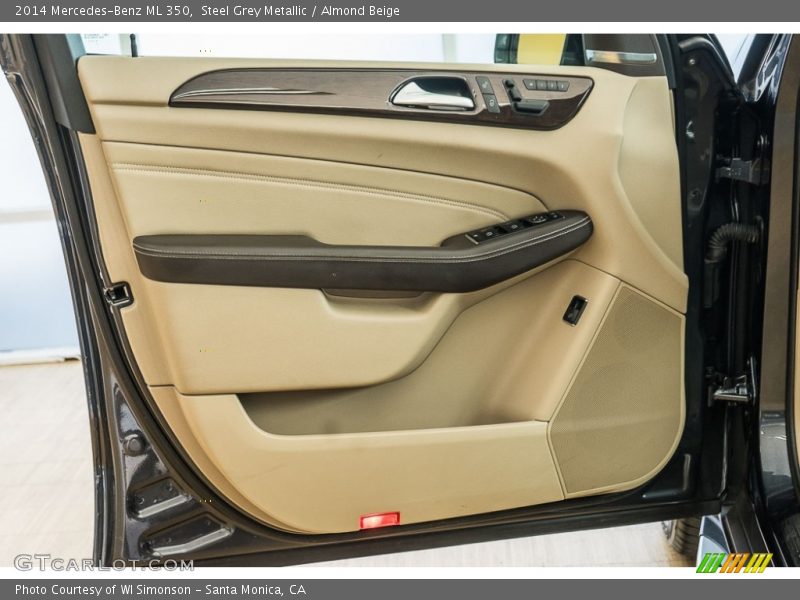 Steel Grey Metallic / Almond Beige 2014 Mercedes-Benz ML 350