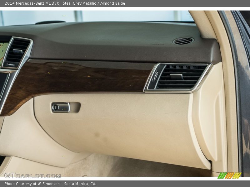 Steel Grey Metallic / Almond Beige 2014 Mercedes-Benz ML 350