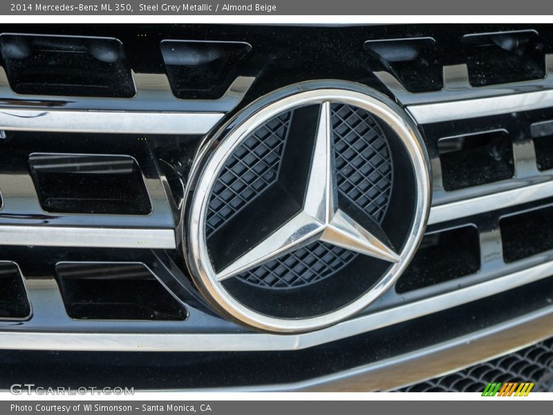 Steel Grey Metallic / Almond Beige 2014 Mercedes-Benz ML 350