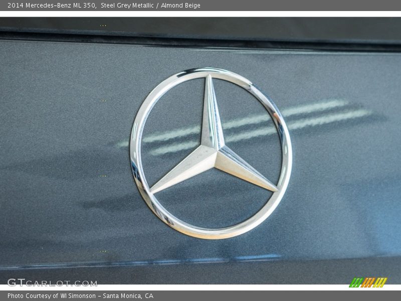 Steel Grey Metallic / Almond Beige 2014 Mercedes-Benz ML 350