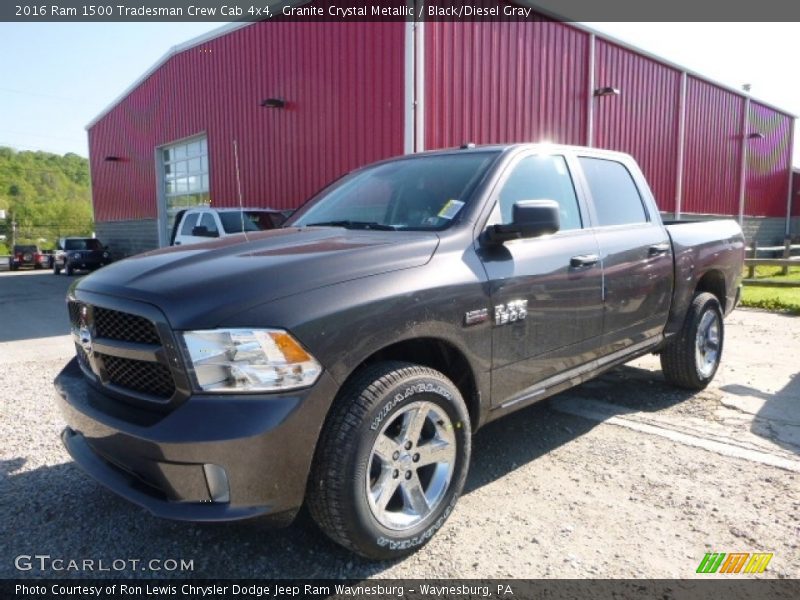 Granite Crystal Metallic / Black/Diesel Gray 2016 Ram 1500 Tradesman Crew Cab 4x4