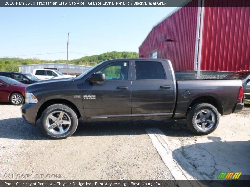 Granite Crystal Metallic / Black/Diesel Gray 2016 Ram 1500 Tradesman Crew Cab 4x4