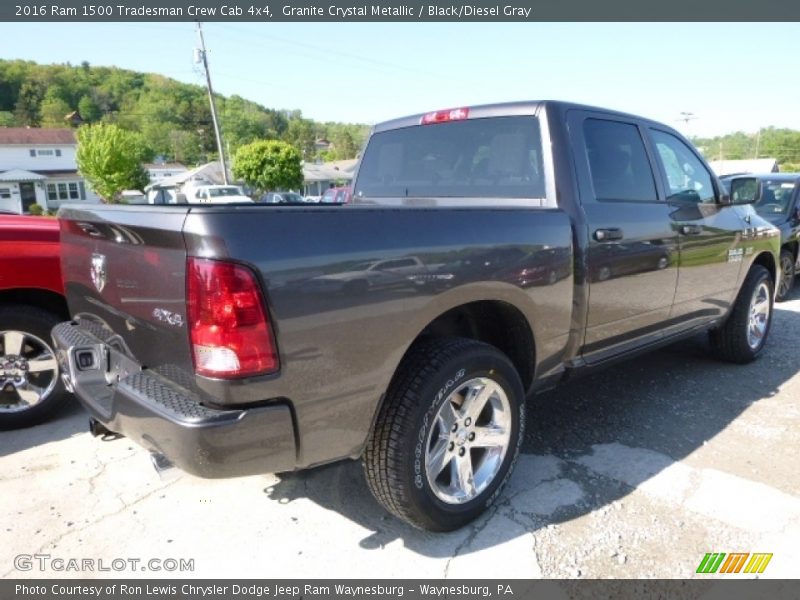 Granite Crystal Metallic / Black/Diesel Gray 2016 Ram 1500 Tradesman Crew Cab 4x4