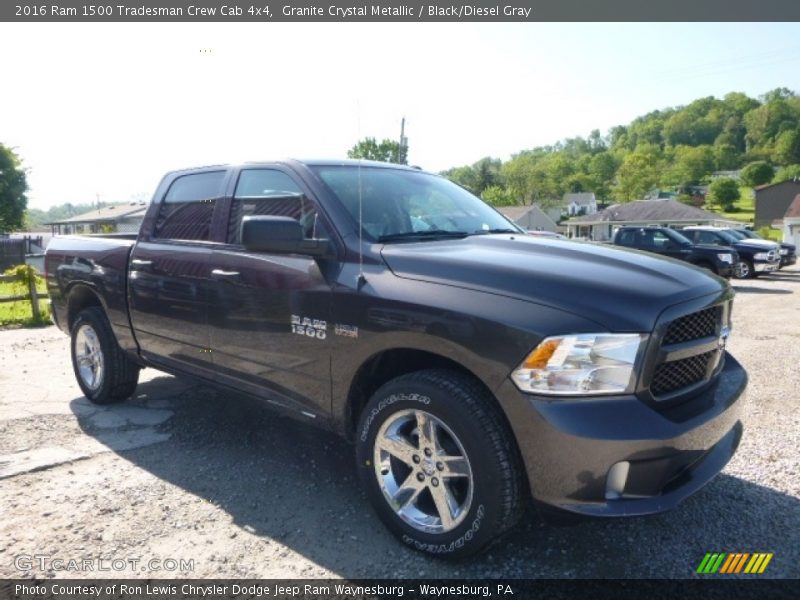 Granite Crystal Metallic / Black/Diesel Gray 2016 Ram 1500 Tradesman Crew Cab 4x4