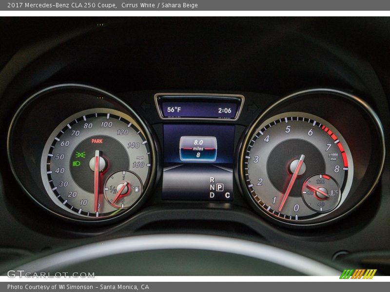  2017 CLA 250 Coupe 250 Coupe Gauges