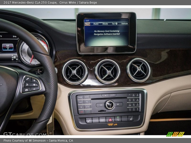 Cirrus White / Sahara Beige 2017 Mercedes-Benz CLA 250 Coupe