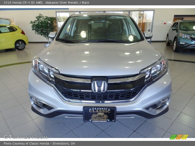 Alabaster Silver Metallic / Black 2016 Honda CR-V EX AWD