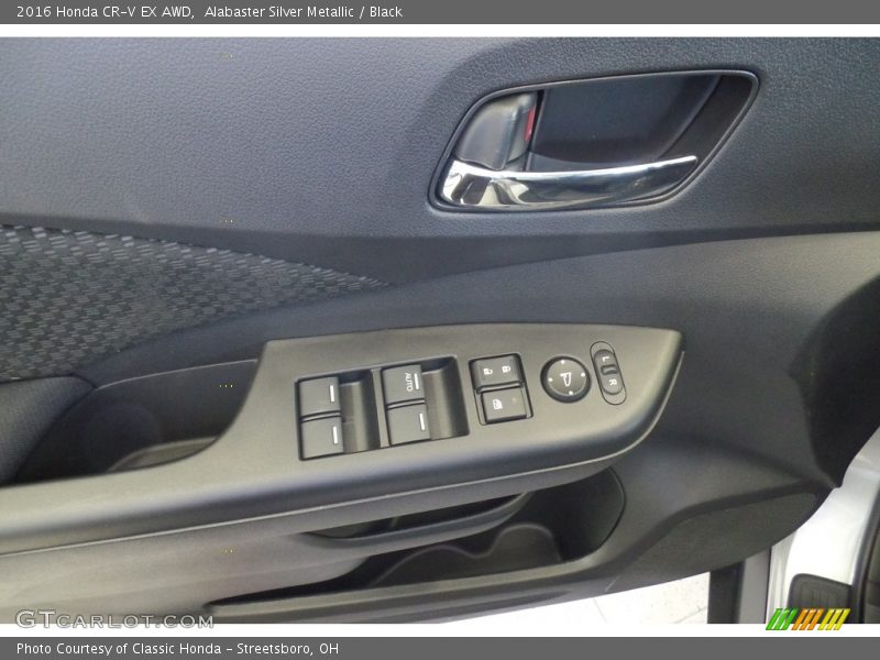 Alabaster Silver Metallic / Black 2016 Honda CR-V EX AWD