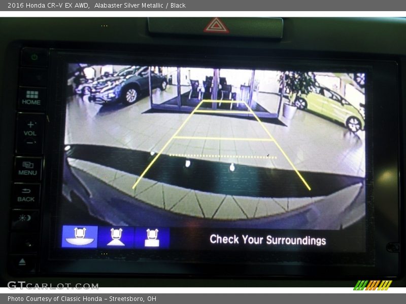 Alabaster Silver Metallic / Black 2016 Honda CR-V EX AWD