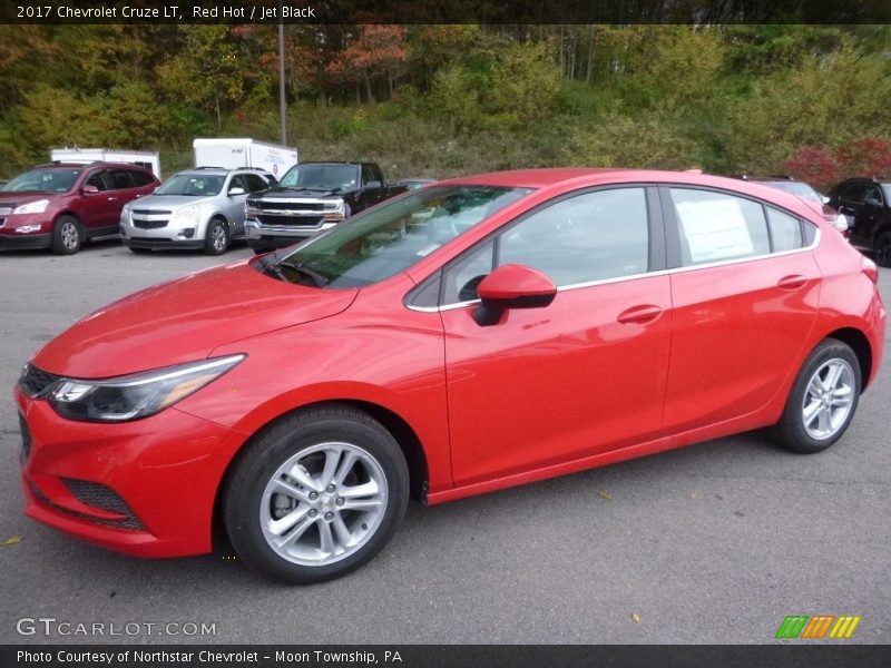 Red Hot / Jet Black 2017 Chevrolet Cruze LT