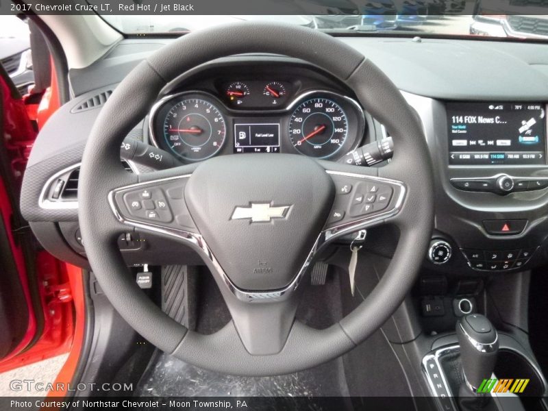 Red Hot / Jet Black 2017 Chevrolet Cruze LT