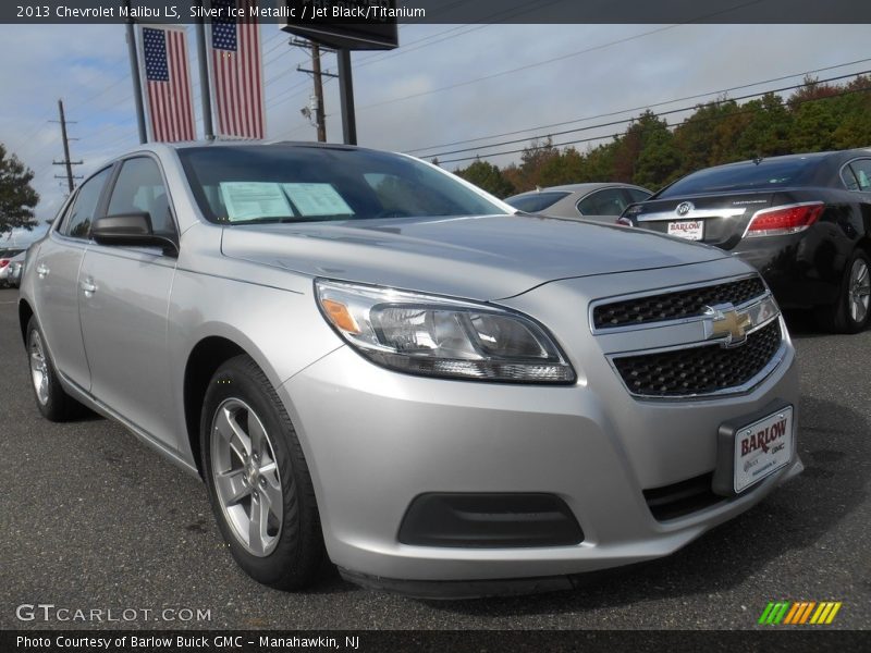 Silver Ice Metallic / Jet Black/Titanium 2013 Chevrolet Malibu LS