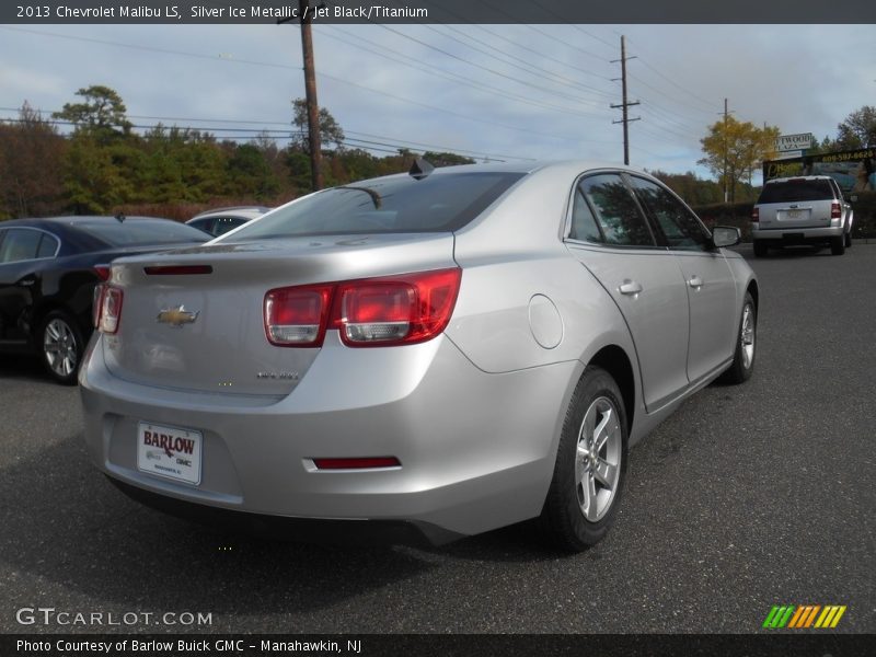 Silver Ice Metallic / Jet Black/Titanium 2013 Chevrolet Malibu LS
