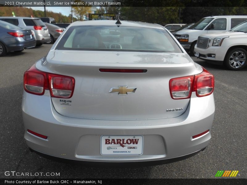 Silver Ice Metallic / Jet Black/Titanium 2013 Chevrolet Malibu LS