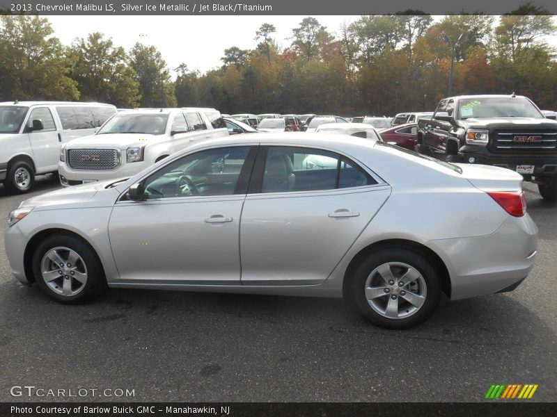 Silver Ice Metallic / Jet Black/Titanium 2013 Chevrolet Malibu LS