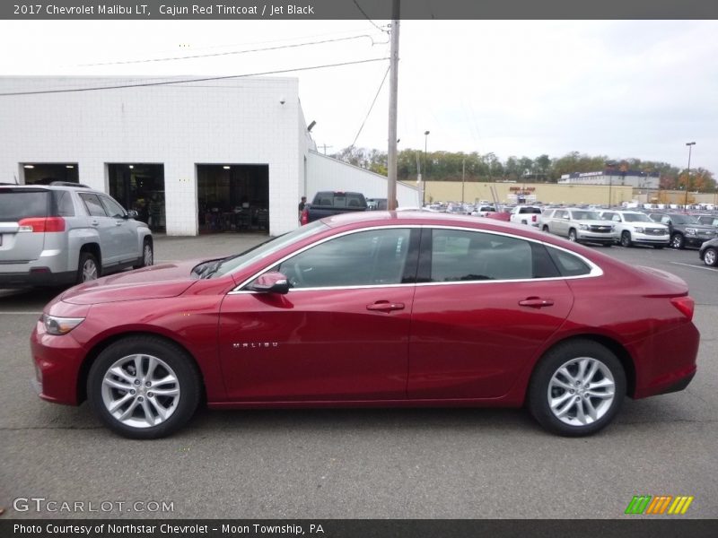 Cajun Red Tintcoat / Jet Black 2017 Chevrolet Malibu LT